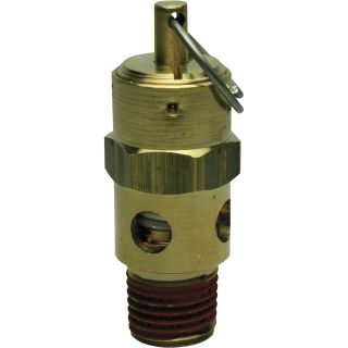 Midwest Control ASME Safety Valve — 1/4in., 125 PSI, Model# ST25-1A125  Air Compressor Valves