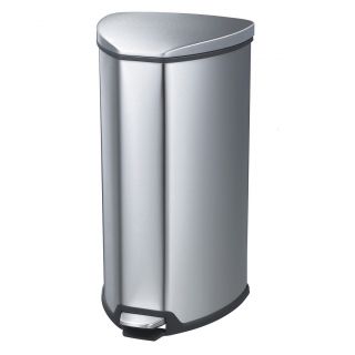 Safco Safco 7 gallon Step on Stainless Trash Can Silver Size 7 9 Gallons