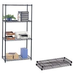 Safco Black Extra Wire 18 X 36 inch Shelves (pack Of 2)