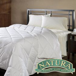 Natura World Natura Wash N Snuggle Washable Wool Twin size Comforter White Size Twin