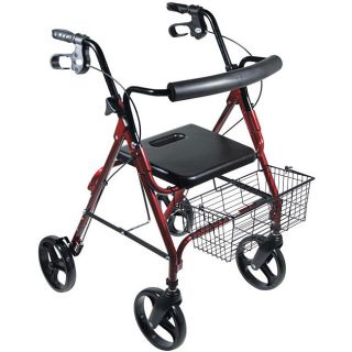 Drive D lite Red Aluminum With 8 inch Wheel Rollator Walker