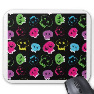 Colorful Skulls Mouse Pads