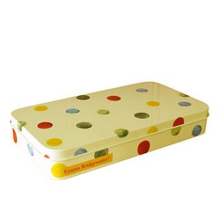 polka dots stationery tin by lolly & boo lampshades
