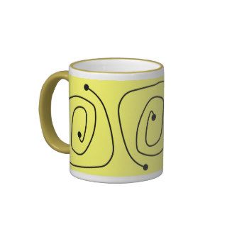 Retro Swirl Design Coffee Mug