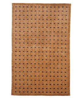 Safavieh Tibetan Collection TB259B Peach and Beige Hand Knotted Wool and Silk Area Rug, 3 Feet by 5 Feet  