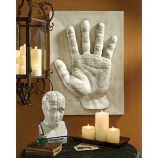 Design Toscano Palmistry, Language of the Hand Wall Sculpture