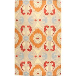 Hand tufted Averlo Beige Oriental Area Rug (8 X 10)