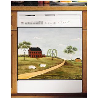 Appliance Art Grazing Sheep Dishwasher Cover Panel