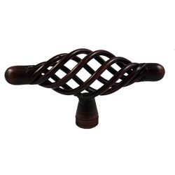 Gliderite 3 inch Oil Rubbed Bronze T handle Birdcage Cabinet Knobs (case Of 25)