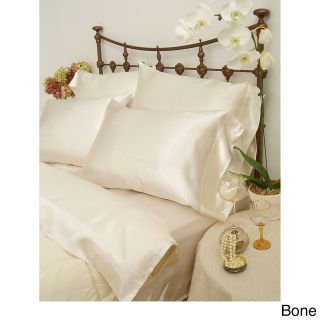 Scent Sation Charmeuse Ii Satin Full size Sheet Set With Bonus Pillowcases Off White Size Full