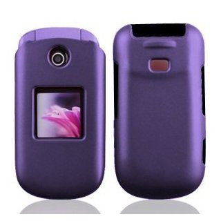Boundle Accessory for U.S. Cellular Samsung R270 Chrono 2   Purple Hard Case Protector Cover + Lf Screen Wiper Cell Phones & Accessories