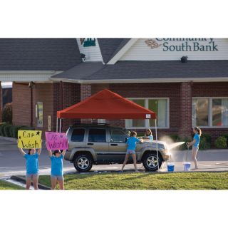ShelterLogic Pop-Up Canopy — 12ft.L x 12ft.W, Open Top, Straight Leg, Red, Model# 22511  Pop Up Canopies