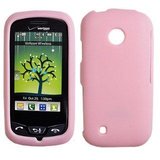 MICRO PEBBLE TEXTURE SILICONE CASE LG VN270 COSMOS TOUCH PINK Cell Phones & Accessories