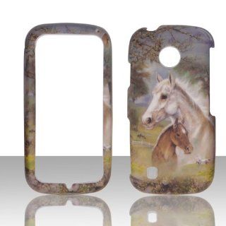 Racing Horses LG Cosmos Touch, Attune, VN270, MN270 Verizon Case Cover Phone Hard Cover Case Faceplates Cell Phones & Accessories