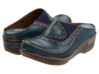Spring Step Chino Womens Clog Shoes (Blue)