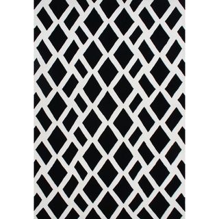 Alliyah Hand Made Black New Zealand Blend Wool Rug (8 X 10)