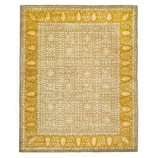 Handmade Majestic Beige/ Light Gold N. Z. Wool Rug (83 X 11)