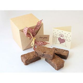 organic brownies by message muffins