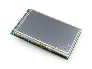 4.3 inch 480x272 Touch LCD (B) 4.3" 480*272 DOTS Multicolor TFT Display Module Graphic LCM Resistive touch Screen Panel stand alone controller XPT2046 @XYG Computers & Accessories