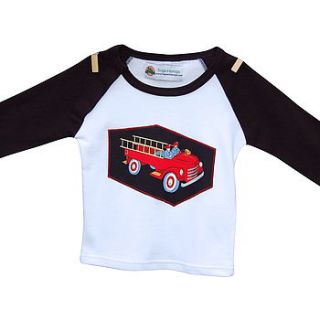 retro fire engine t shirt by frogs+sprogs