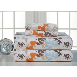 Pointehaven Solid And Print Heavyweight 100 percent Cotton Flannel Sheet Set Multi Size King
