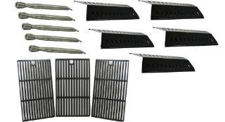 Guaranteed Fit Parts Replacement Master Forge 3218LT Gas Barbecue Grill Repair Kit Burners, Heat Plates, & Cooking Grill Grid Grates  Patio, Lawn & Garden