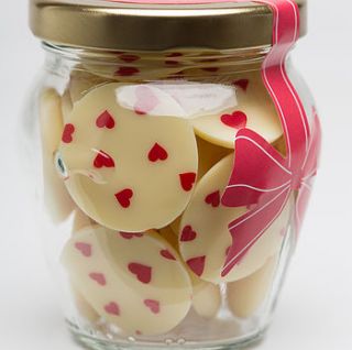 mini hearts chocolate buttons by toftly treats