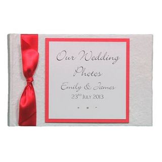 personalised classic wedding photo album by dreams to reality design ltd