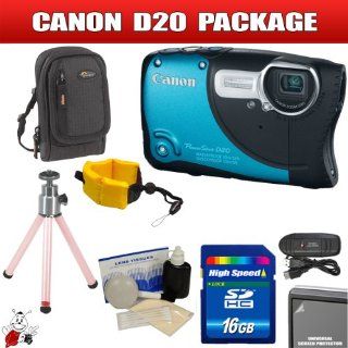 Canon PowerShot D20 Waterproof Camera Package  Digital Cameras  Camera & Photo