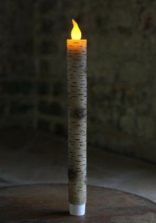 Shop Amazing Flameless Birch Bark Taper Flameless Candle 10 Inch at the  Home Dcor Store