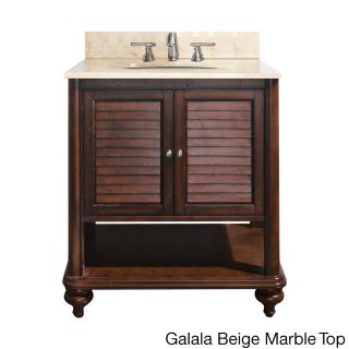Avanity Tropica 24 inch Single Vanity In Antique Brown Finish With Sink And Top