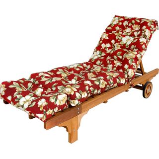 72 inch Outdoor Roma Floral Chaise Lounger Cushion