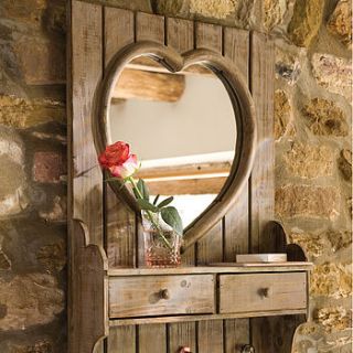 heart mirror with drawers by dibor