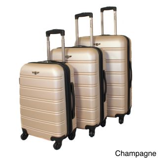 Rockland Melbourne Super Lightweight 3 piece Expandable Hardside Spinner Luggage Set