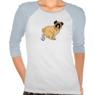 Pug Dog Pooping Cupcakes Shirt