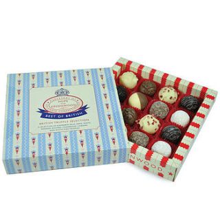 best of british truffle box of chocolates by hope and greenwood