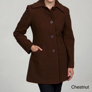 Stephanie Matthews Stephanie Mathews Womens Button front Coat Brown Size M (8  10)