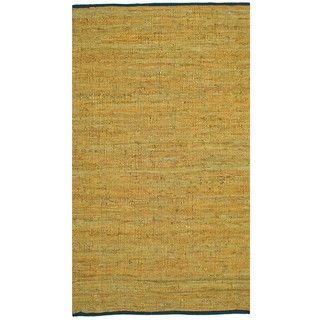 Hand woven Matador Gold Leather Rug (5' x 8') St Croix Trading 5x8   6x9 Rugs