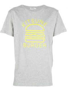 Kitsuné Tee Burger Print T shirt