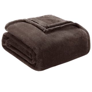 Jla Home Microtec Plush Blanket Brown Size Twin