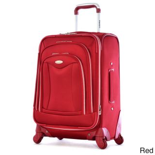 Olympia Luxe 21 inch Expandable Carry On Spinner Upright Suitcase