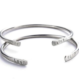 personalised men's bangle by chambers & beau