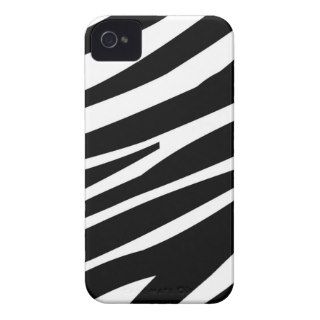 Black White Zebra Stripes iPhone 4 Case