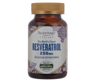 Reserveage Organics 250mg Resveratrol Supplement 90 Ct. Supply —
