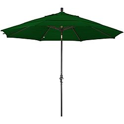 11 foot Fiberglass Pacifica Hunter Green Crank/tilt Umbrella