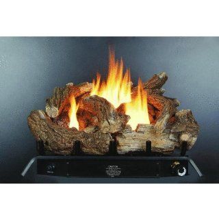 Kozy World GLD2450 Fireplace Log Set, Vent Free, Dual Fuel, 24 Inch   Space Heaters