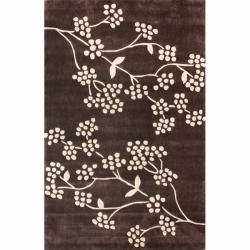 Nuloom Handmade Pino Brown Spring Season Floral Rug (83 X 11)