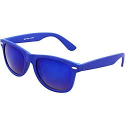 Unisex Blue Plastic Fashion Sunglasses