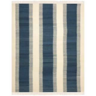 Safavieh Hand woven Navajo Kilim Blue/ Ivory Wool Rug (8 X 10)