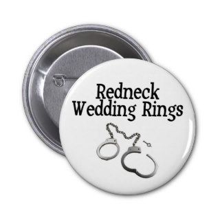 Redneck Wedding Rings Button